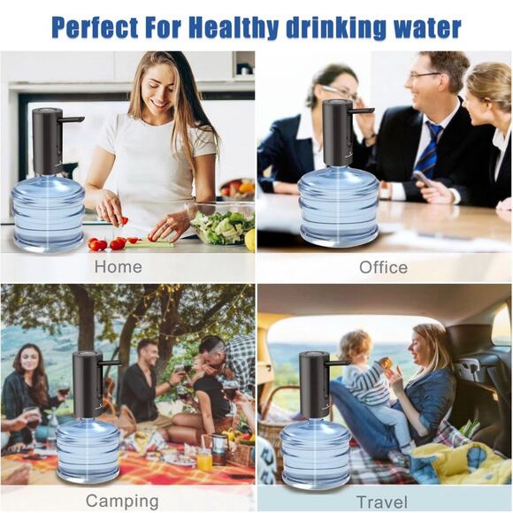 Universal Water-Bottle Pump Dispenser 5-Gallon: Foldable Automatic FAST SHIPPING - Picture 8 of 12